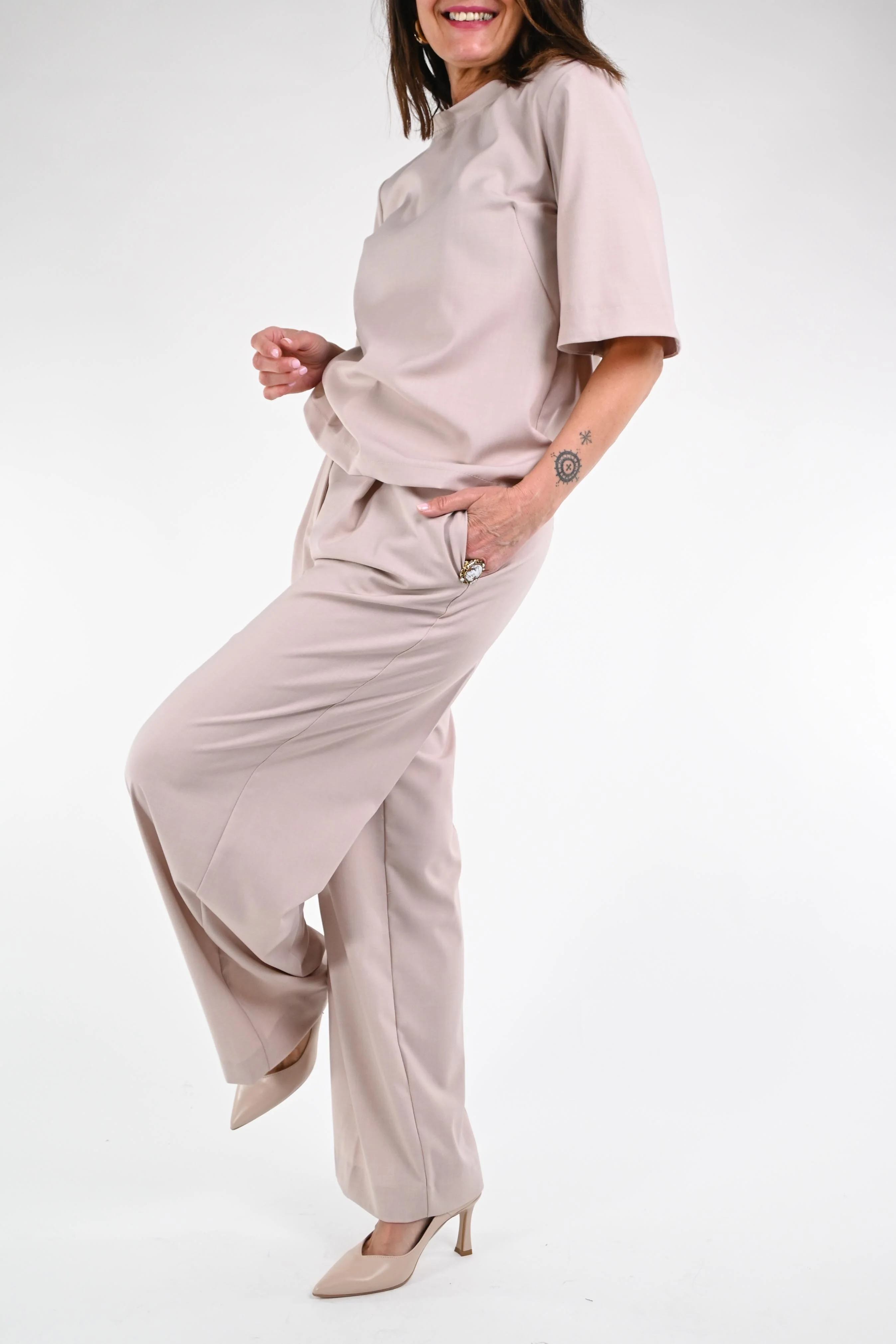 GOLD - BLUSA POLIVISCOSA ART.57738/4557 - BEIGE - Image 6