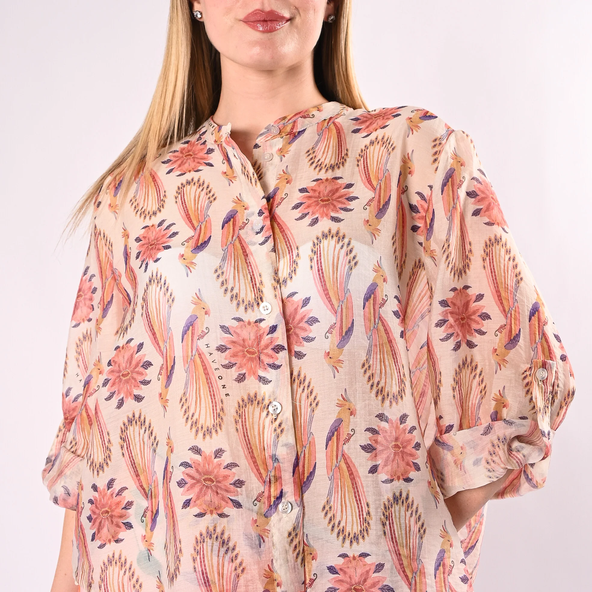 HAVEONE - CAMICIA PAPAGALLI IN LYOCELL ART.CVS-Q500/F - FANTASIA - Image 6