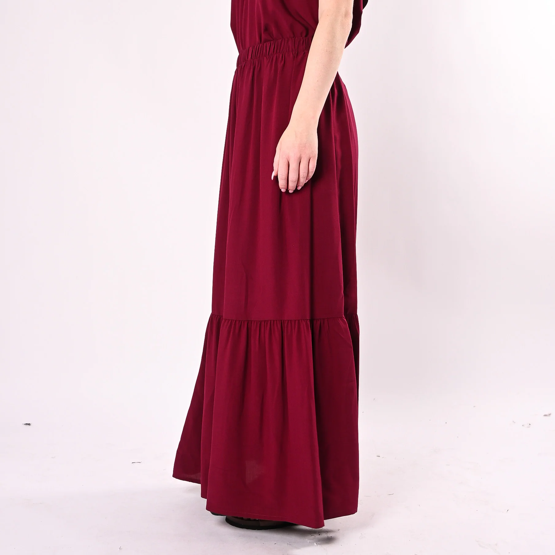 HAVEONE - GONNA LUNGA IN VISCOSA CON BALZA ART. GIA-Q197/I - INDIA - Image 3
