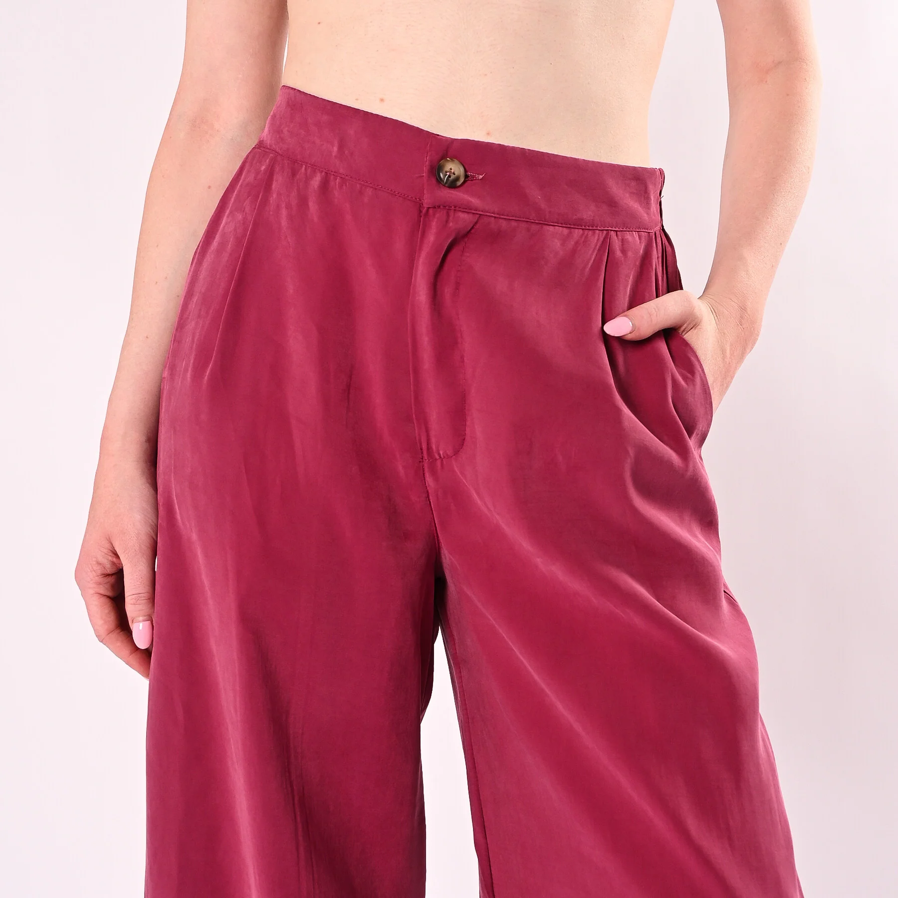HAVEONE - PANTALONE PALAZZO IN MODAL ART.PFW-Q662/I - INDIA - Image 5