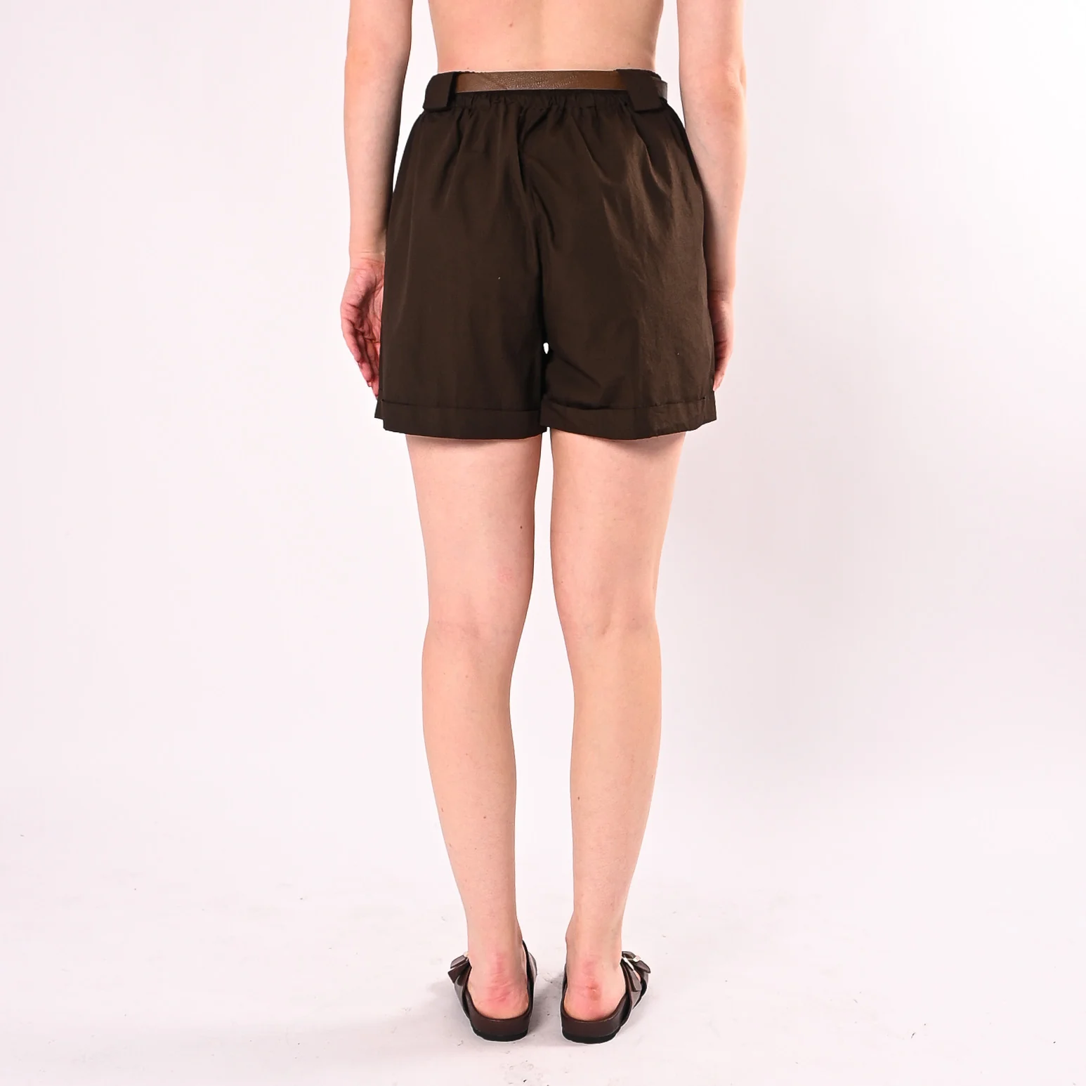 HAVEONE - SHORT CON RISVOLTINO ART.PFL-Q674/M - MORO - Image 4