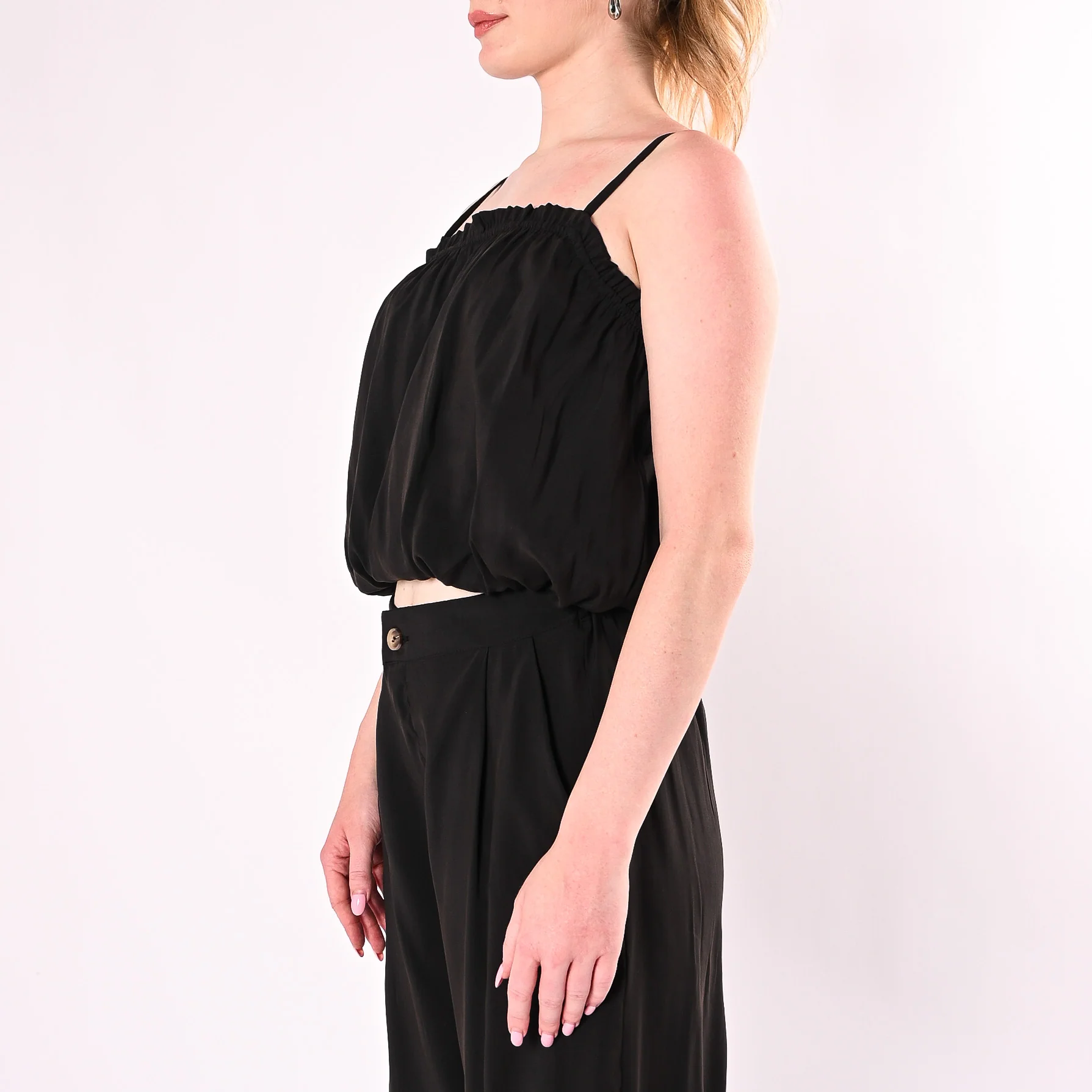 HAVEONE - TOP MODAL CON ROUGES ART.RFW-Q312/N - NERO - Image 4