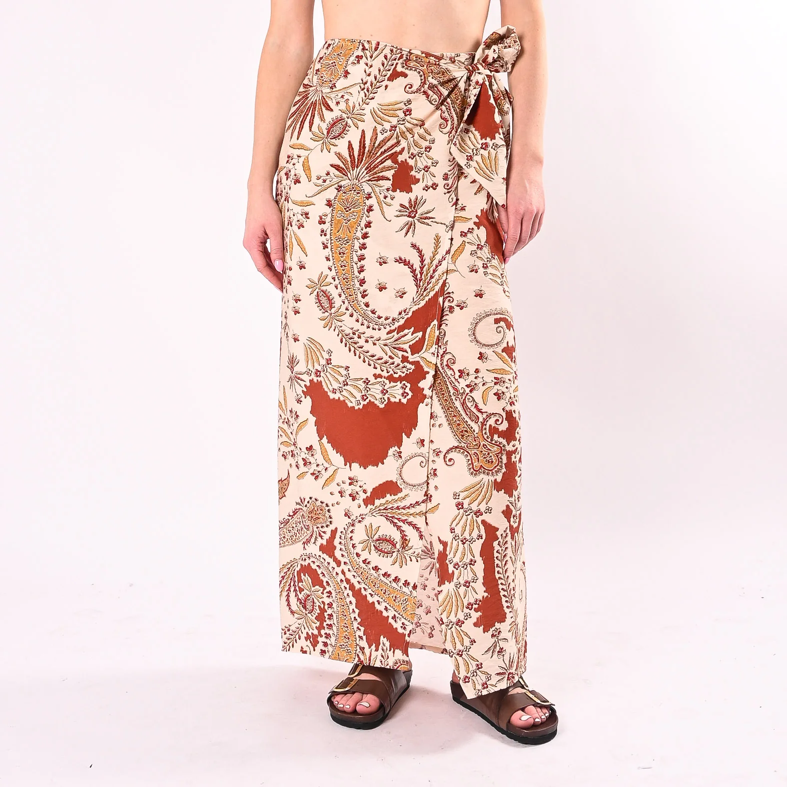 PHILIA LOFT - GONNA PAREO FANTASIA BANDANA ART.R02L1344/B - BURRO