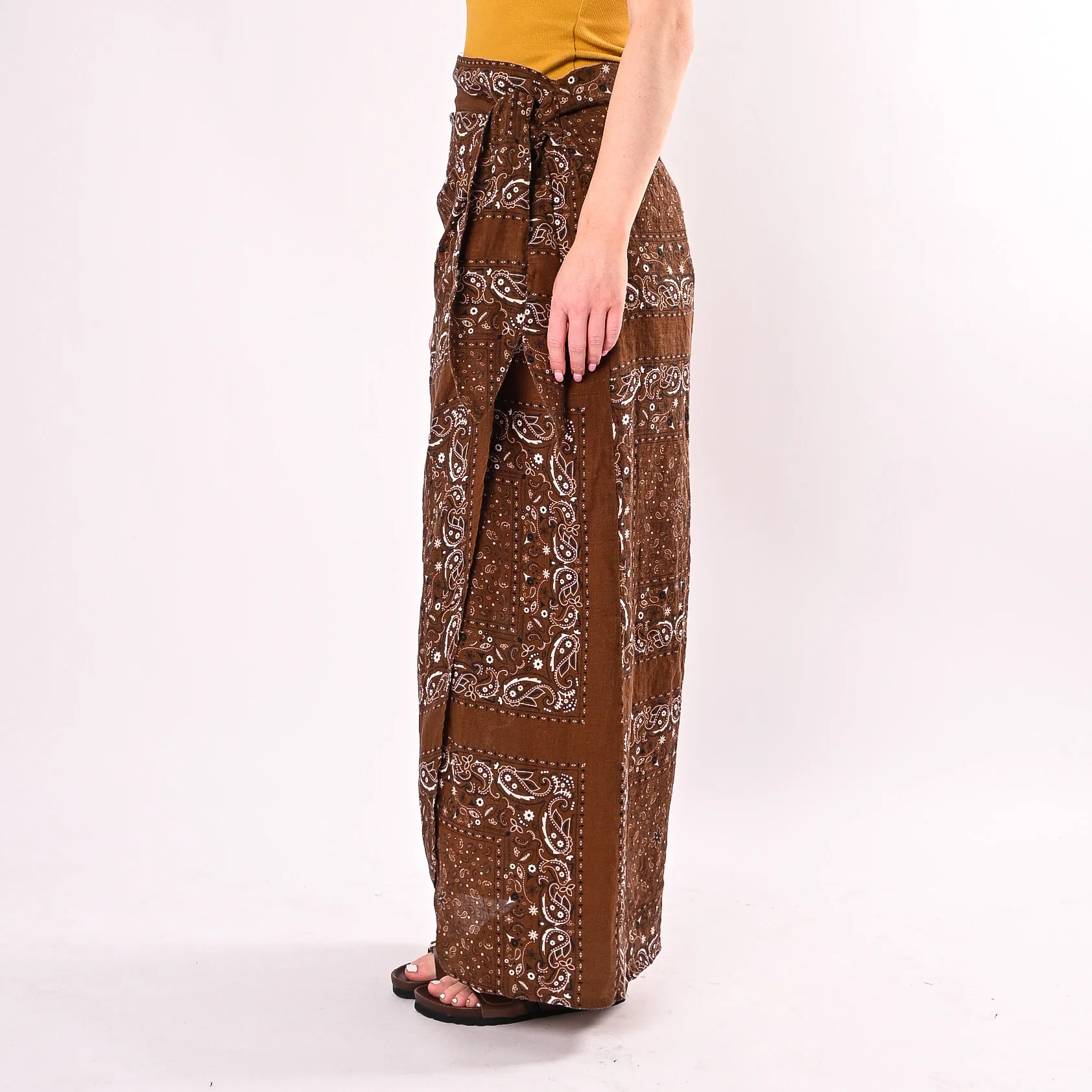 PHILIA LOFT - GONNA PAREO FANTASIA BANDANA ART.R02L1396/M - MORO - Image 3