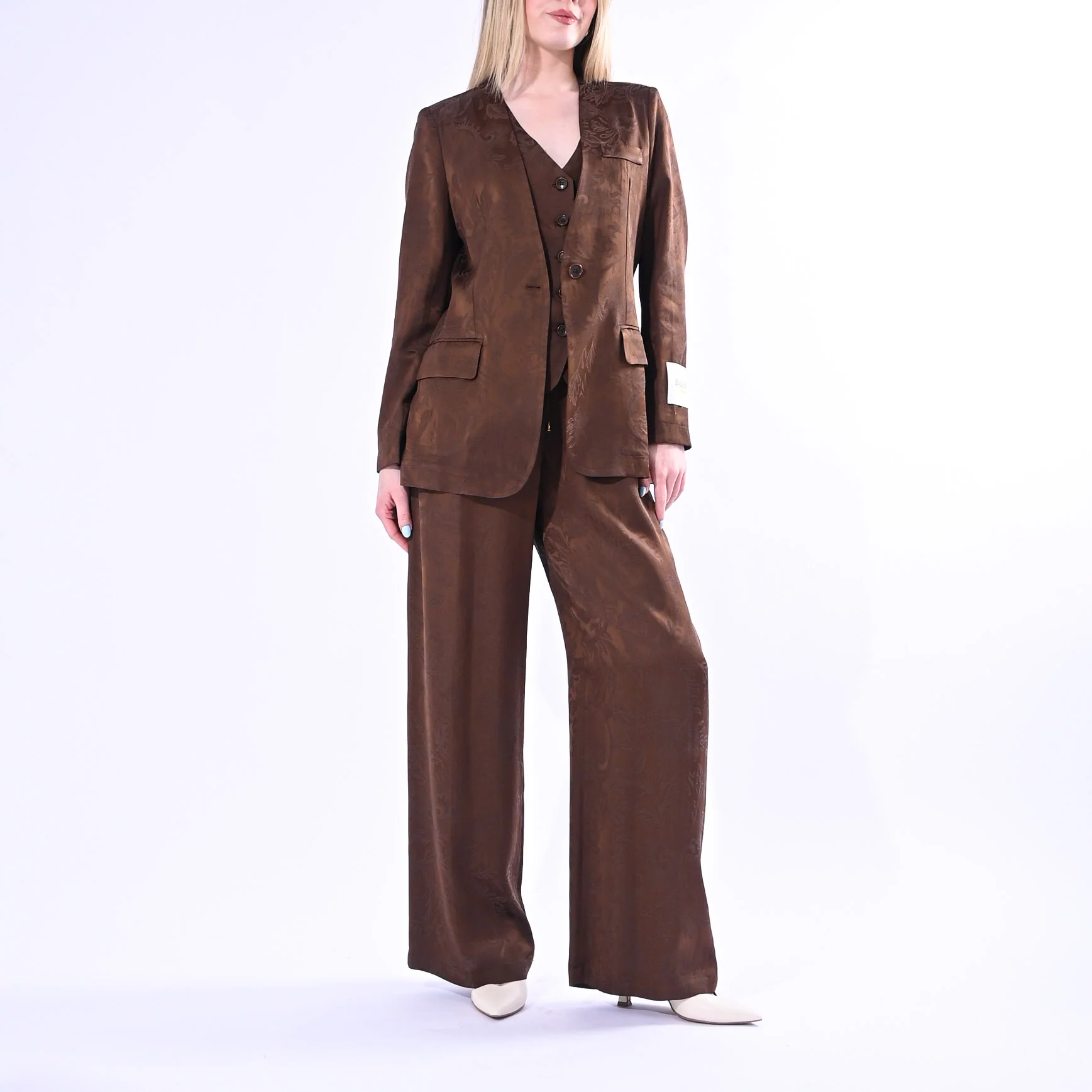 WU'SIDE - GILET JAQUARD IN VISCOSA ART.26607/C - Image 6